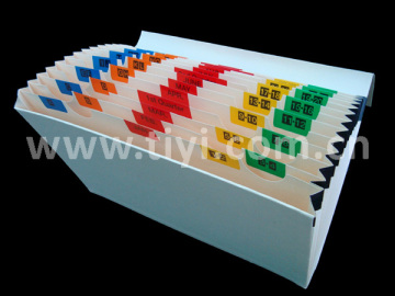 Expanding File Document Organizer with Color Tabs (012012HL02)