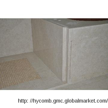 Stone  Flooring Tiles with AL Honeycomb for Bathroom