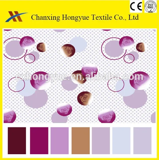 Twill 100 Polyester printed textile fabrics from changxing factory direct fabric to make bedsheets