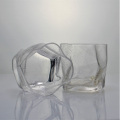 Crystal Old Fashioned Twisted Shape Bubble Whiskey Glass