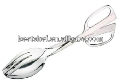 Heavy Stainless steel Salad serving scissor tong