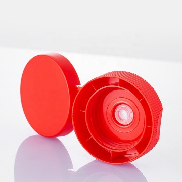 Food Grade PP Plastic Flip Top Cap 38-400 with Silicone Valve and Induction Seal Liner