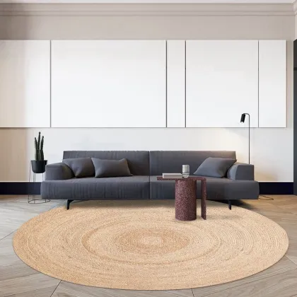 Round water hyacinth rug home mats