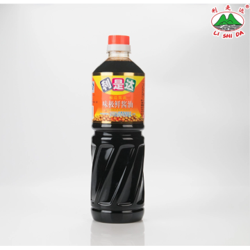 Light soy sauce in plastic bottles