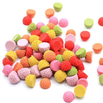 Kawaii Little Wool-like Ball Flatback Resins Handmade Craft Decor Cabochon DIY Toy Decoration Charms Spacer