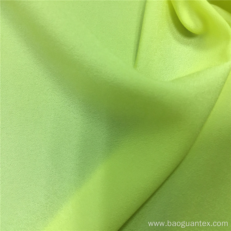 Solid Color Shirt 100% Polyester Crepe Faille Fabric