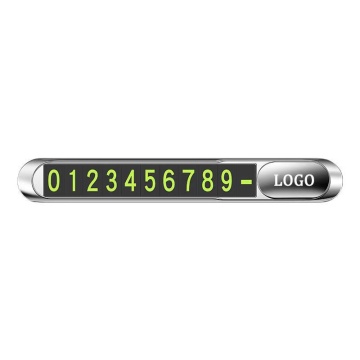 Privacy Protection Temporary Car Parking Number Plate & Phone Number Parking Card