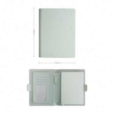 Pastel Custom PU Leather Journal Binder with Elastic Closure