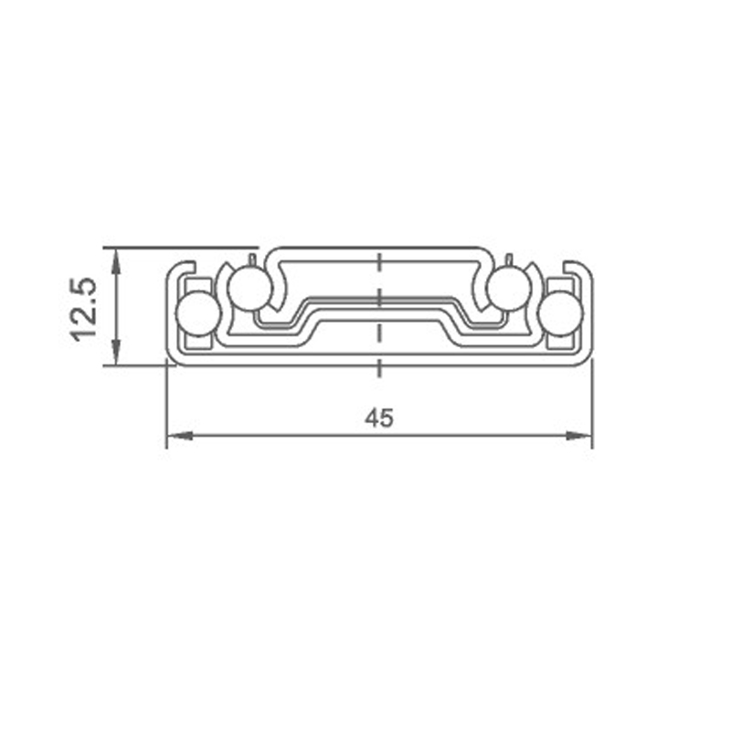 Silent Three Section Guide Rail for Automation OEM