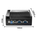 Computador industrial NUC de 4 portas Ethernet
