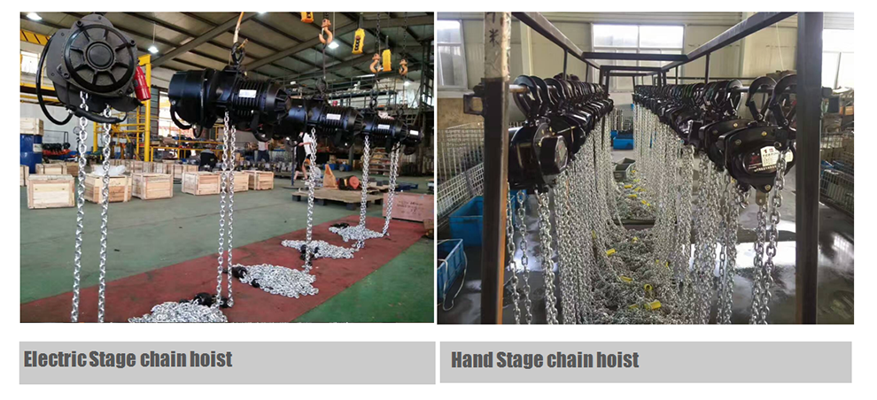 electric stage chain hoist 1 ton