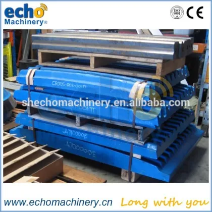 high quality OEM Terex Finlay jaw crusher wear parts jaw plate for crushing mining machine available with cheap foundry price