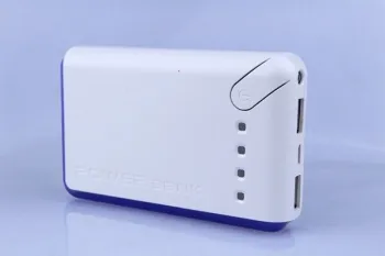Dual Usb Universal Portable Power Bank 4500mah With Led Flashlight