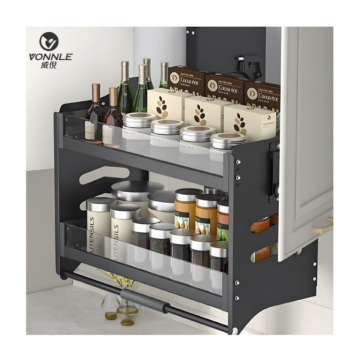 Stainless Steel Kitchen Storage Basket for Vegetable and Cutlery Organization