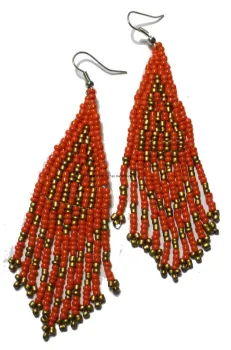 Fashionable Aztec Style Beaded Earring