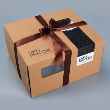 Kraft paper cake box packaging