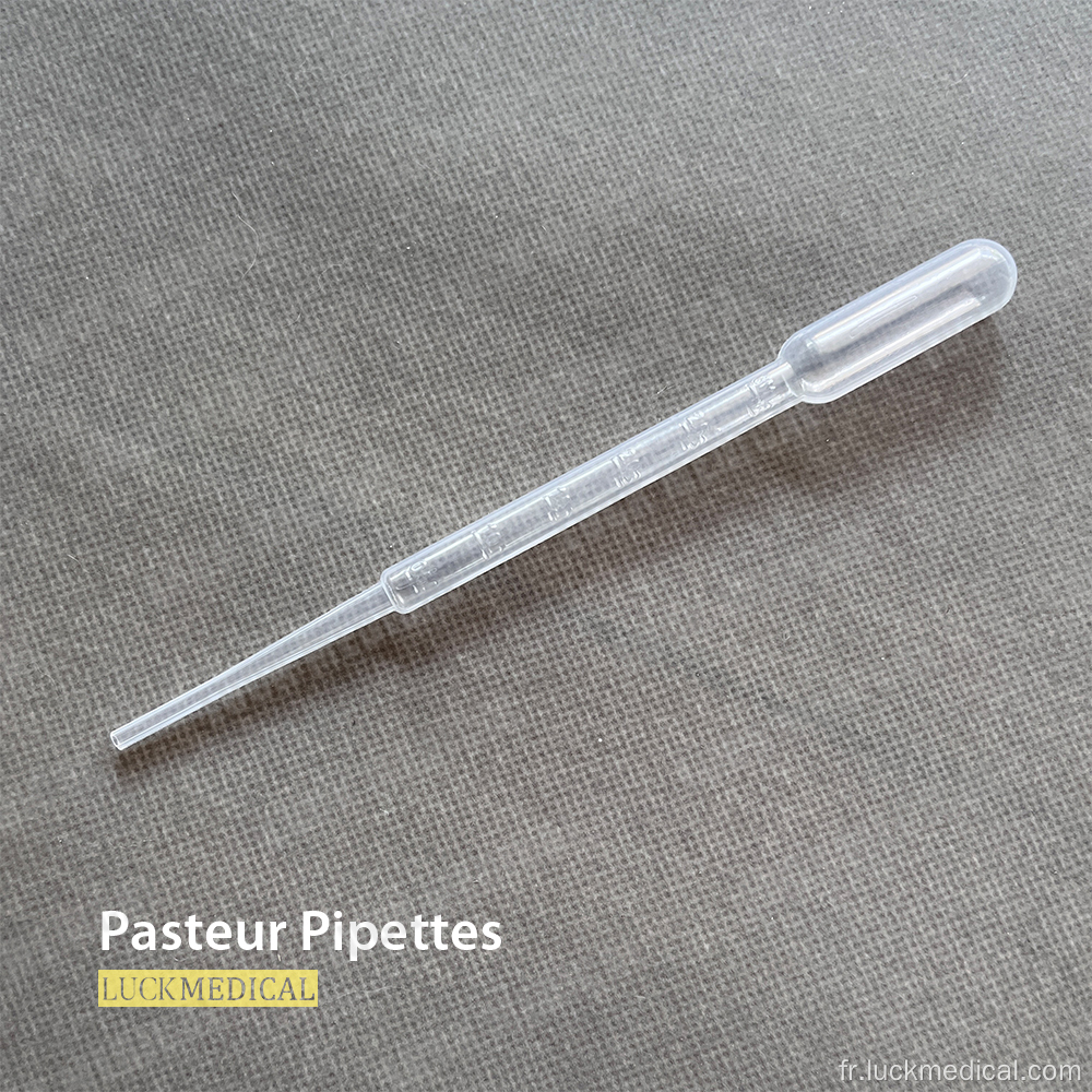 Pipettes de pasteur 3 ml stériles