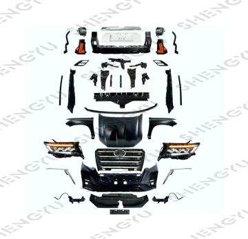 Police-Style Front Rear Bumper with Grille and Lamps for Prado 2011-2017 to 2022 Upgrade