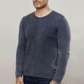 Mens Casual Vintage Snow Wash Long Sleeve T-Shirts