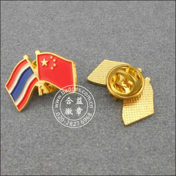 Thailand and Chinese Flag Badge, Lapel Pin (GZHY-LP-003)
