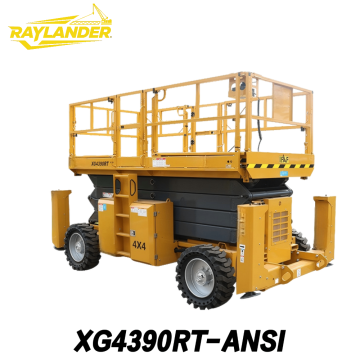XG4390RT-ANSI Ножничный подъемник для пересеченной местности с двигателем