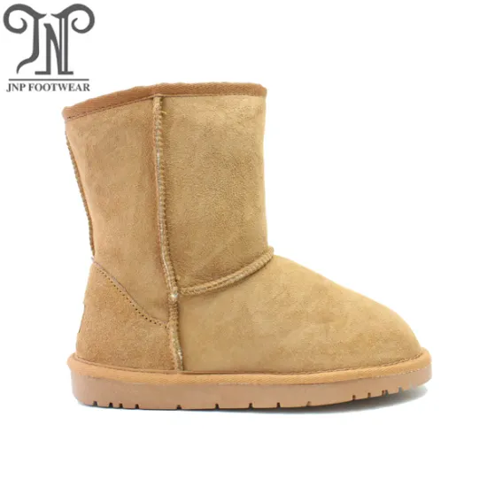Latest fashion womens sheepskin boots shearling lined boots