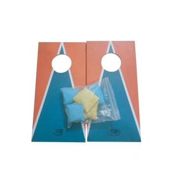 Classic Mini Travel Wood Beanbag Toss Skill Board Game: Perfect for Camping and On-the-Go Fun