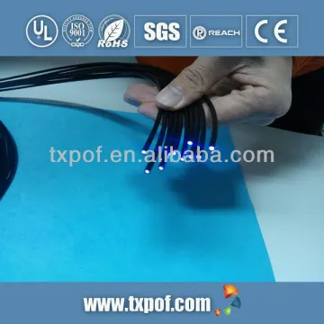 Plastic optical fiber for lighting