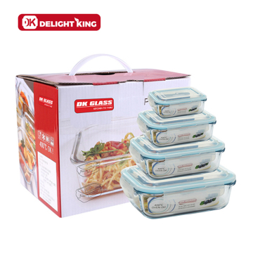 Dostosowany szklany zestaw pudełek bento