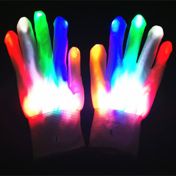 LED Gloves Neon Glowing Party Lights - Luminous Flashing Gloves for Stage & Costume