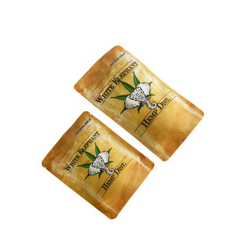 Embalaje de bolsas de cremallera personalizada 4 lados Bolsas de café Kraft de papel