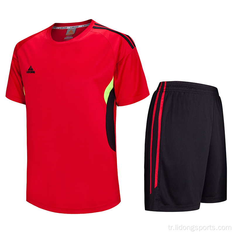 Sarı Jersey futbol toptan kişiselleştirilmiş futbol üniforması