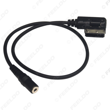 3.5mm Female Jack Line AMI to AUX IN Adapter Cable for Audi Q5 A5 A7 R7 S5