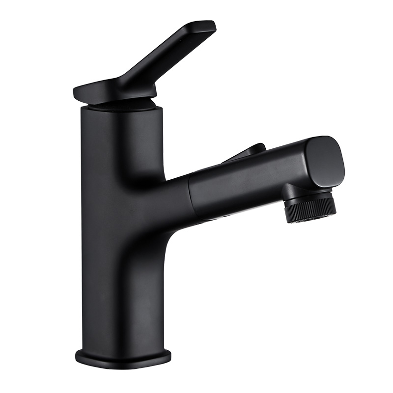 Matt Black Basin Mixer Stainless Water Faucet