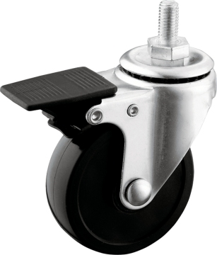 Light Duty Full Plastic Lock PVC Casters