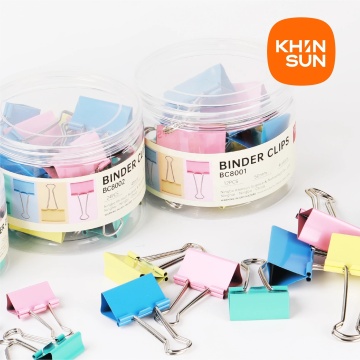 Multicolor 15mm Deli Khinsun Paper Clips 60PCS TUBE - School & Office Supplies
