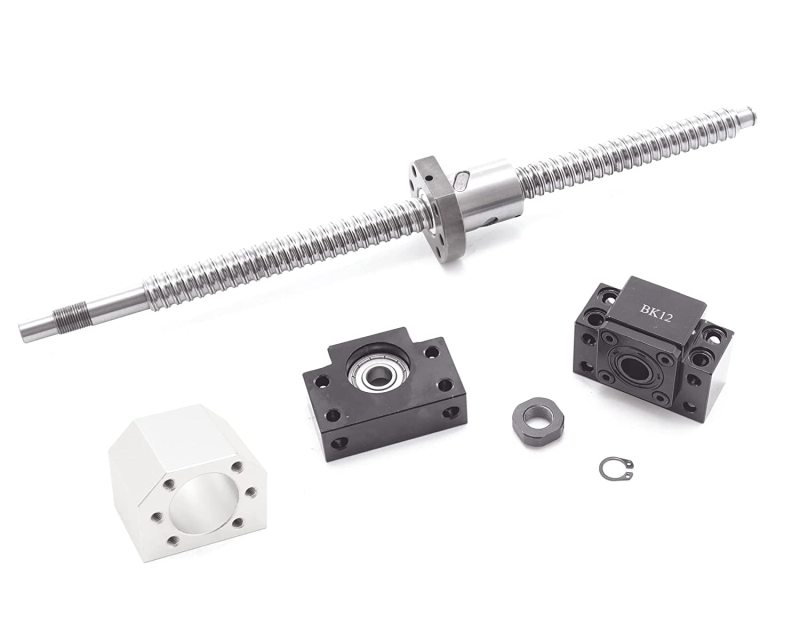 Rolled Ball Screw C7 with 3205 Flange Single Ball Nut BK SFU3205 CNC Machined BF30 End