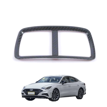 OEM Car Carbon Fiber Stainless Steel Interior Parts for Hyundai Sonata Rear Air Vent Decoration