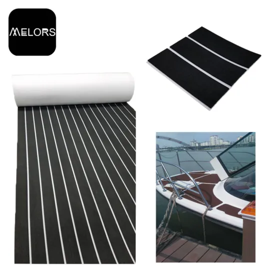 Black White Marine Flooring EVA Foam Boat Mat