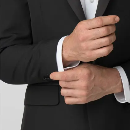 Shawl Lapel Single Breasted 100% wool costume homme groom wear wedding suit for men