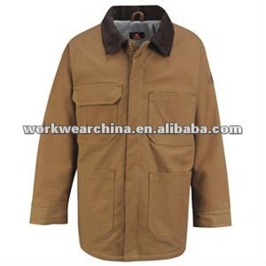 Water repellent Brown Duck winter workwear jackets