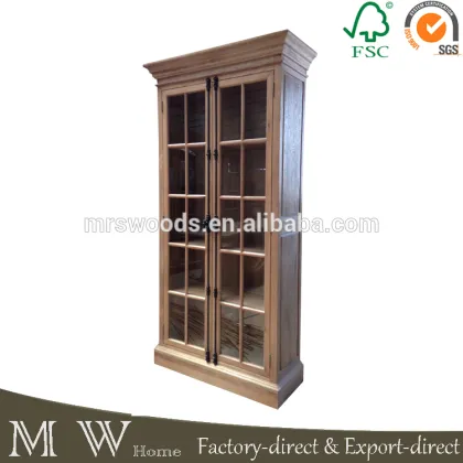 french antique bookcase, oak wooden antique bookcase, glass door antique bookcase, antique bookcase