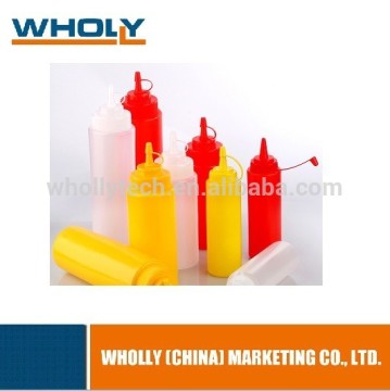 Clear Honey Plastic Squeeze Sauce Bottle Chili Oil