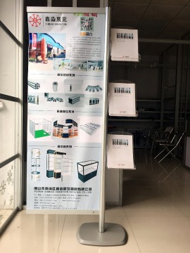 aluminum and acrylic Material standing sign holders