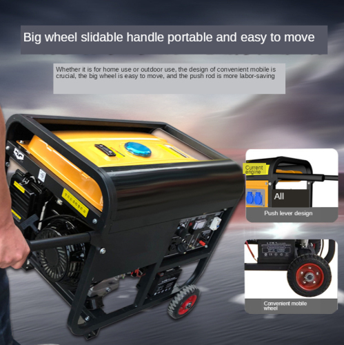 Gasoline generator household small single-phase 220 v 3.5 Kw three-phase 380 v mini outdoor (hand/electric start, quiet)