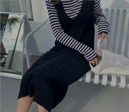 2020 top quality knitted dress