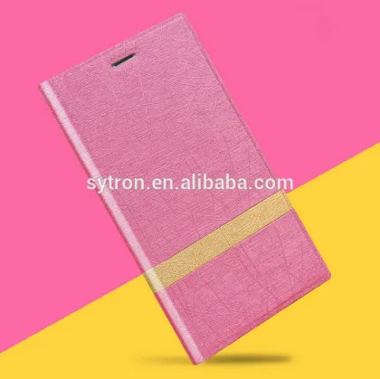 Fashionable Color Stitching Splicing Cell Phone PU Book Case PC+TPU Hard Shell for Lenovo PHAB Plus