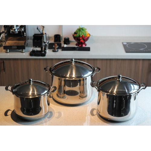 6 Pieces High-quality Stainless Steel Stockpot