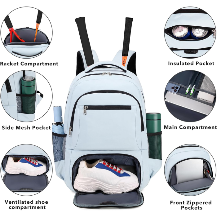 Stylish Tennis Backpack for Players
