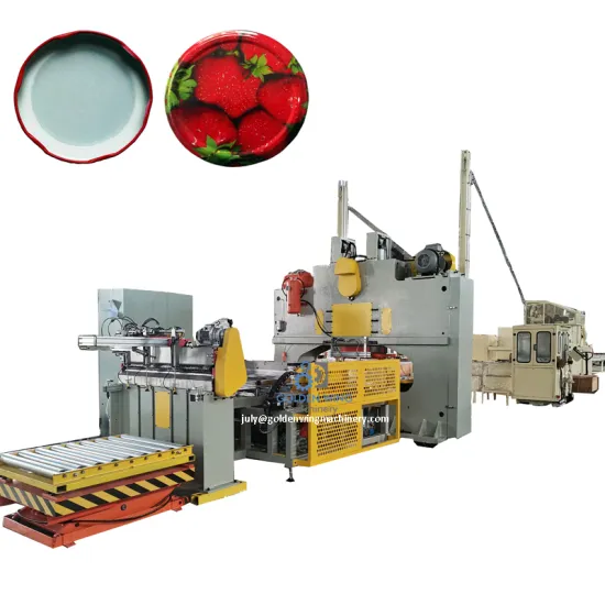 twist off cap making machine glass jar cap